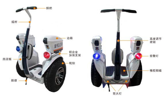 智能平衡巡邏車 說明圖